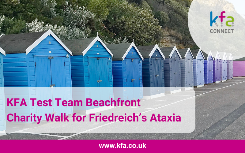 Bournemouth Beach 1 - KFA Test Team - Beachfront Charity Walk for Friedreich's Ataxia