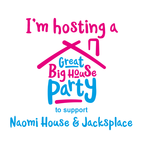 Hosting a Great Big House Party social media graphic - KFA's 'Office Party' to support Naomi House & Jacksplace.