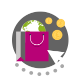 eCommerce solutions icon - Codeless Platforms Case Study - French Connection eCommerce Integration Project